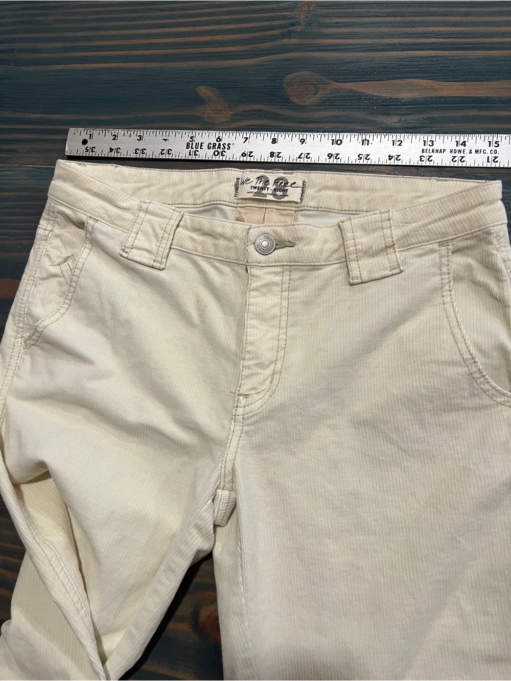 Free People Corduroy Flare -Leg Jeans Size 28 NWT - Picture 3 of 6